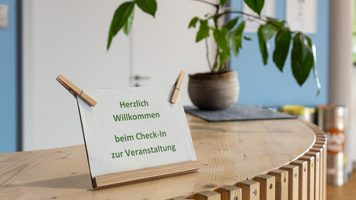 Eine Detailansicht der Eventfl&auml;che in der Klima Arena